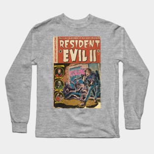 Resident Evil 2 fan art Comic book cover Long Sleeve T-Shirt